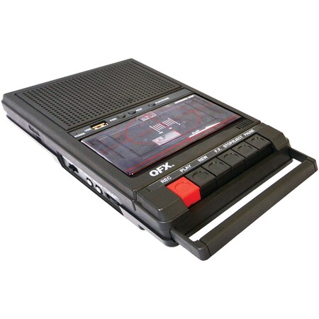 Qfx Retro Shoebox Cassette Tape Recorder RETRO-39